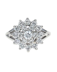 Diamond Cluster Ring in Gold