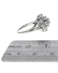 Diamond Cluster Ring in Gold