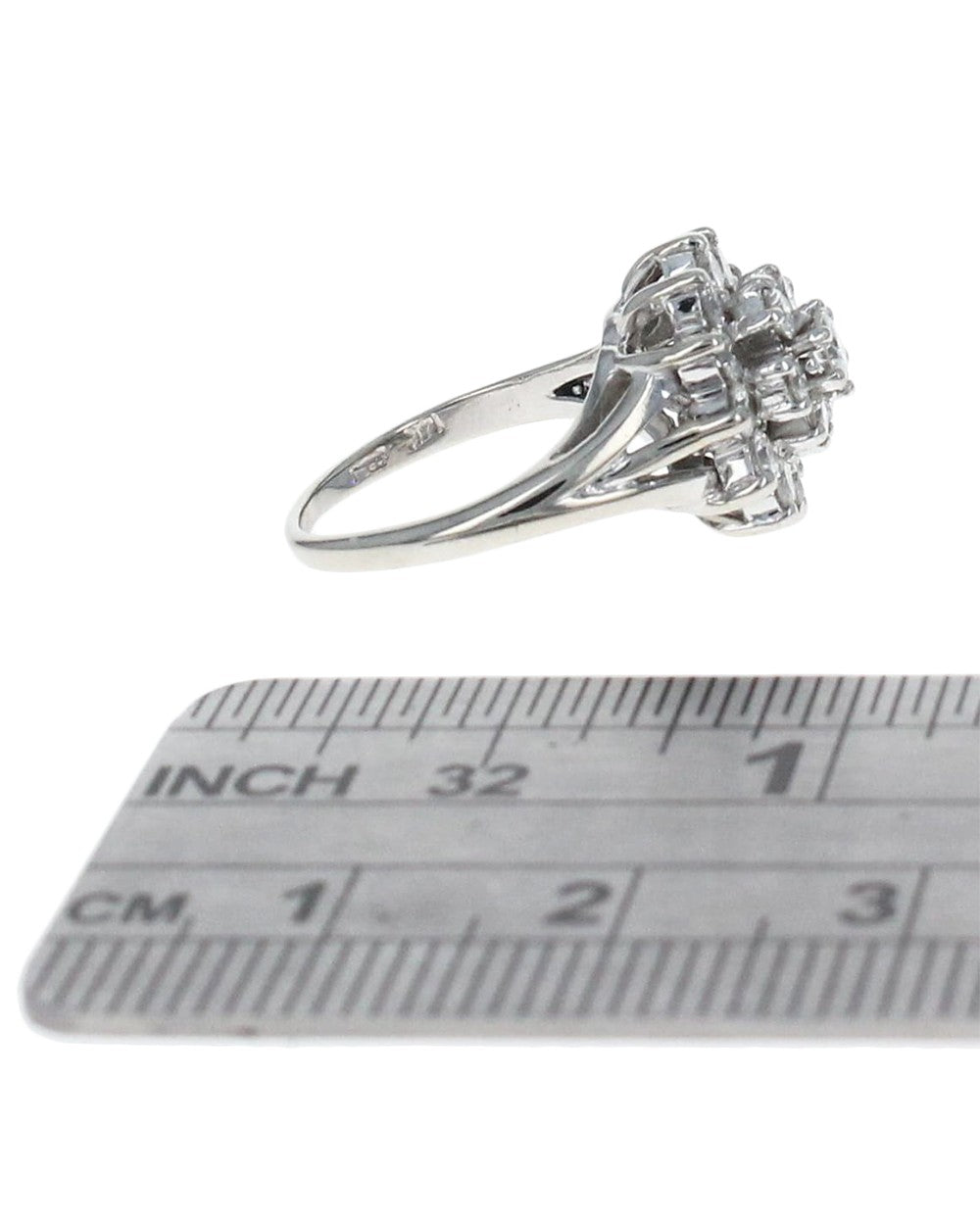 Diamond Cluster Ring in Gold