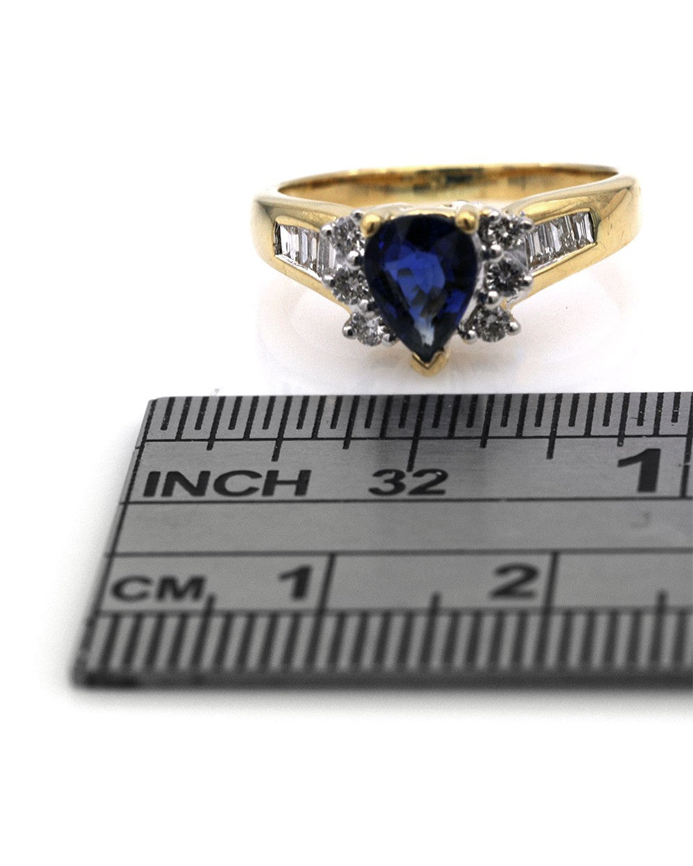 Sapphire and Diamond Ring in Gold
