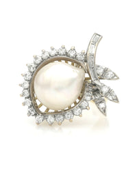 South Sea Pearl and Diamond Fashion Ring