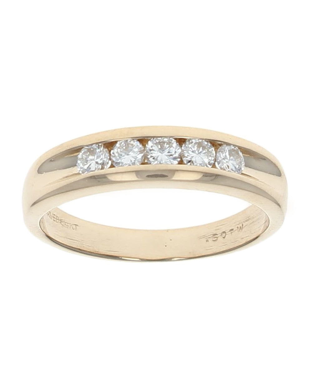 Gentlemans 5 Stone Diamond Band