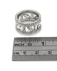 Multi Shaped Diamond Eternity Band in 18KW