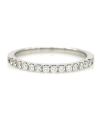 Diamond Thin Band in White Gold