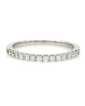 Diamond Thin Band in White Gold