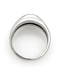 Gentlemans Diamond Solitaire Tapered Ring
