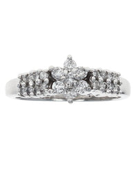 Diamond Star Ring in Platinum