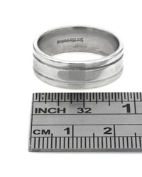 Gentlemans Scott Kay Paladium Wedding Band
