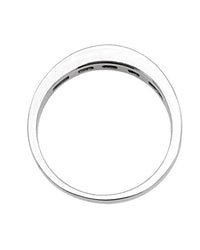 Channel Set Diamond Band in White Gold