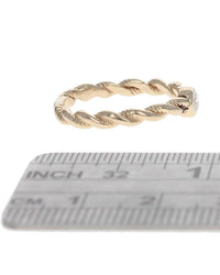 Diamond Solitaire Rope Motif Band