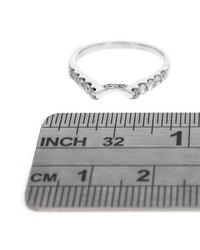 Diamond Ring Guard in White Gold