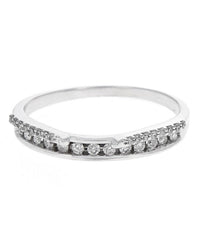 Diamond Ring Guard in White Gold