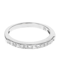 Princess Diamond Thin Band Ring