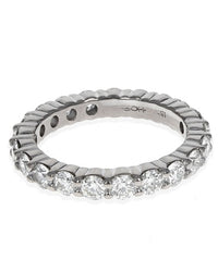 Diamond Eternity Band with Grooved Sides