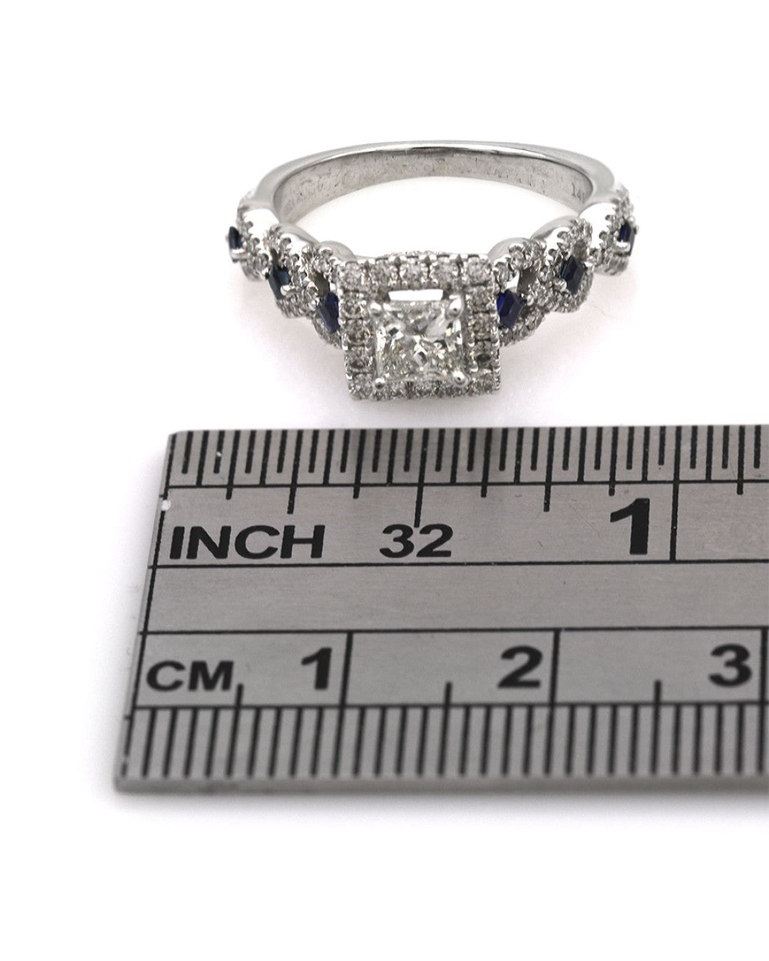 Vera Wang Love Collection Diamond and Sapphire Engagement Ring