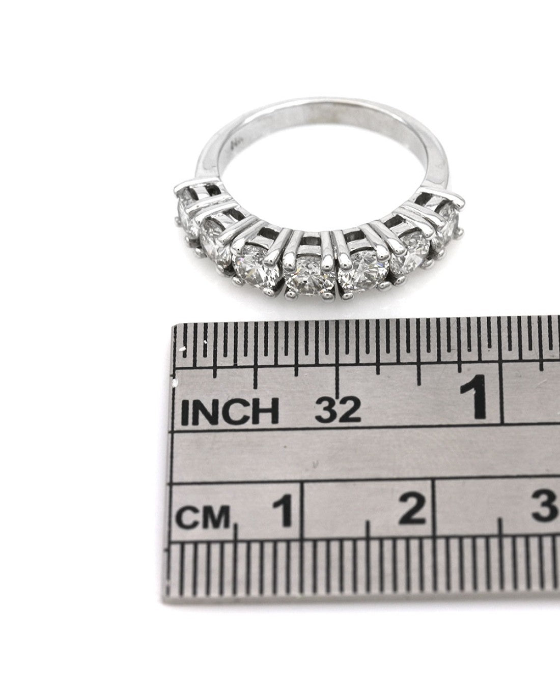 7 Stone Diamond Ring in White Gold