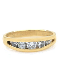 Diamond Band in Yellow Gold