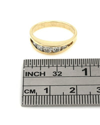 Diamond Band in Yellow Gold