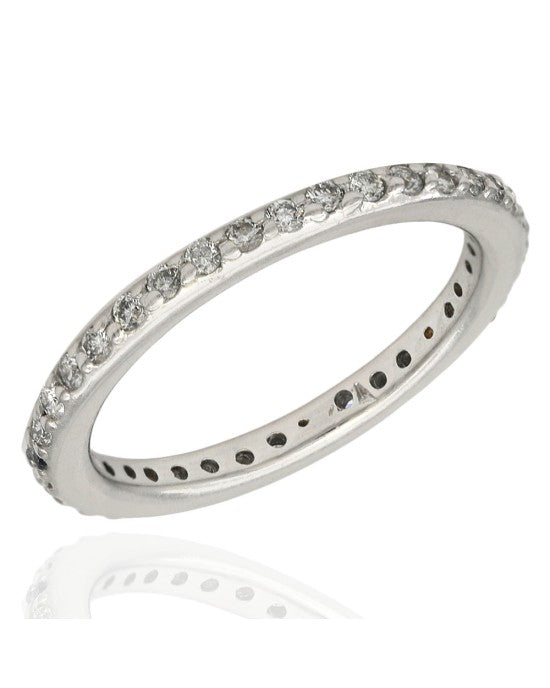 Diamond Eternity Band in White Gold
