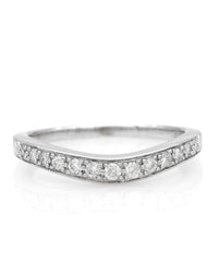 Diamond Ring Guard in White Gold