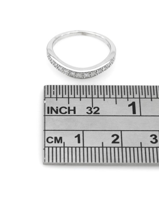 Diamond Ring Guard in White Gold