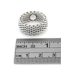 Sommerset Mesh Ring in Sterling Silver