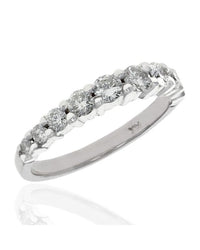Diamond Wedding Band in White Gold