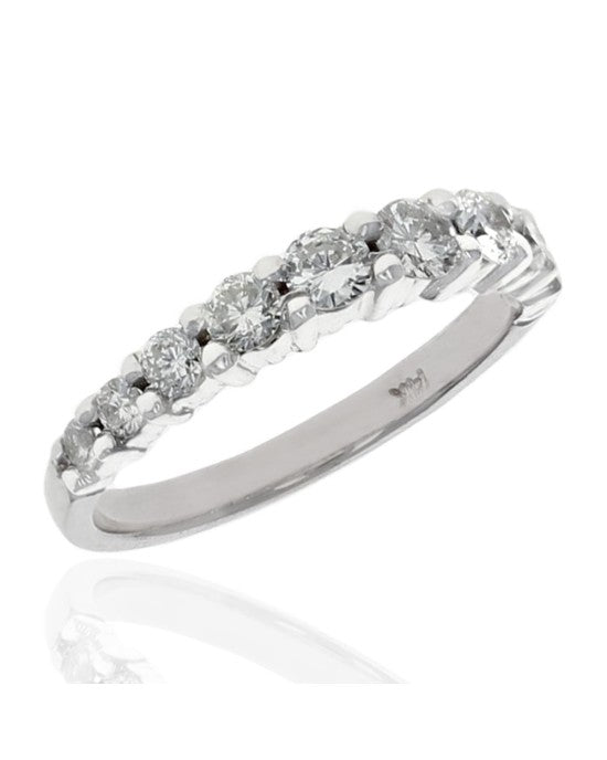 Diamond Wedding Band in White Gold