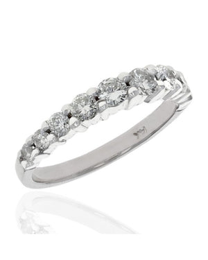 Diamond Wedding Band in White Gold