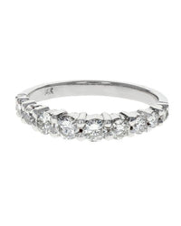 Diamond Wedding Band in White Gold