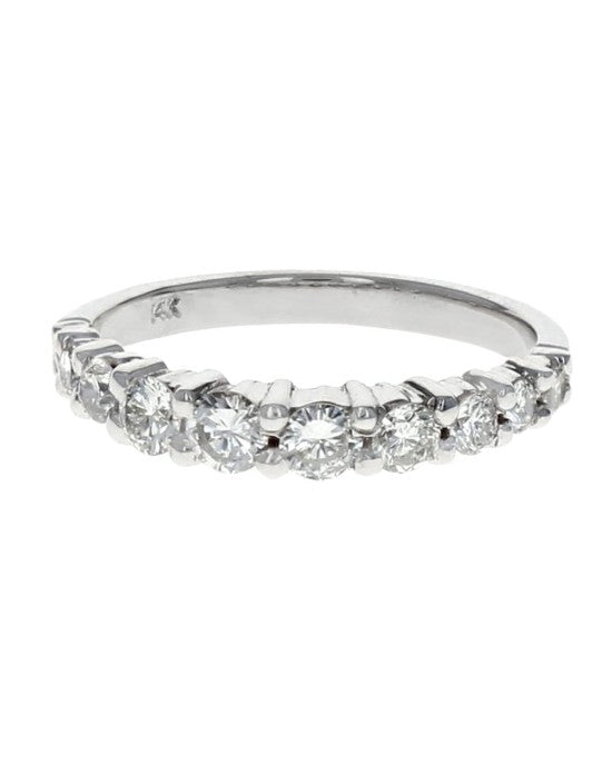 Diamond Wedding Band in White Gold