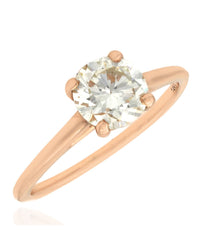 1.01ct GIA Certified Round Brilliant Cut Diamond Solitaire Ring