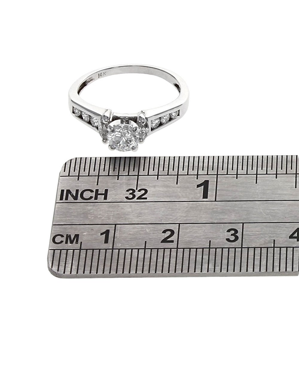 Round and Marquise Diamond Engagement Ring