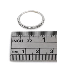 Thin Diamond Band in White Gold