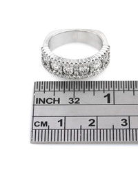 Diamond Box Band Ring in Gold