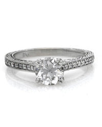 0.95ct Round Brilliant Diamond Engagement Ring