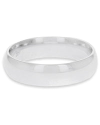 Comfort Band Ring in White Gold