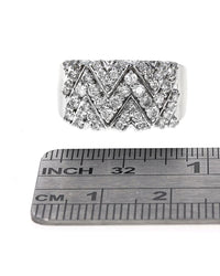 Diamond Zig Zag Tapered Band