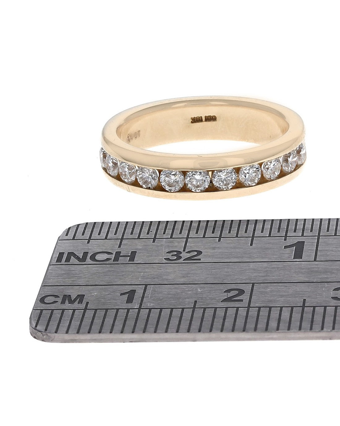 Diamond Band in Yellow Gold