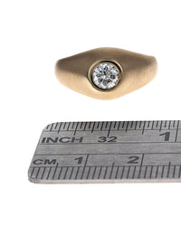 Diamond Solitaire Ring in Yellow Gold