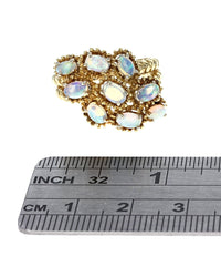 Opal Cluster Ring in Gold