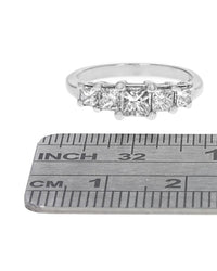 5 Stone Diamond Ring in Platinum