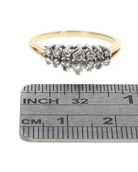 Diamond Ring in White and Yellow Gold