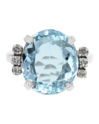Sky Blue Topaz and Diamond Accent Ring