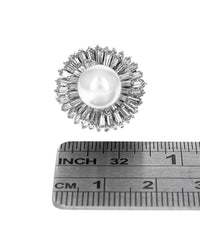 Pearl and Diamond Ballerina Ring