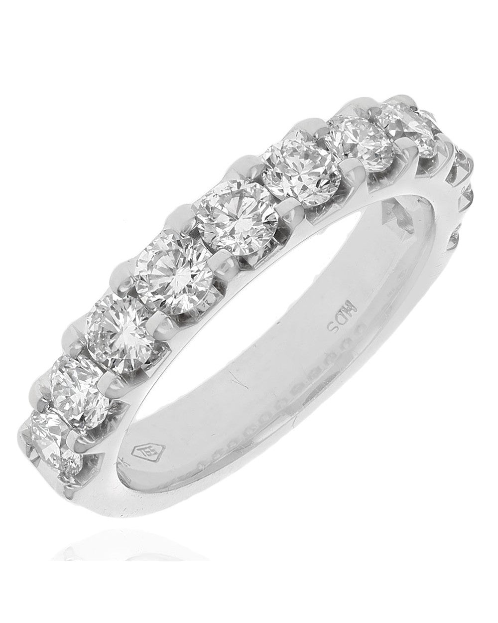 Shared Prong Round Diamond Band