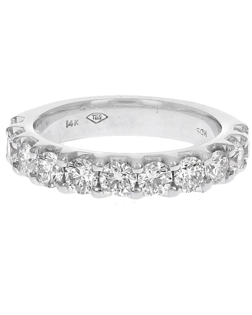Shared Prong Round Diamond Band