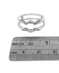 Diamond Ring Guard in White Gold