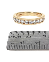 Gentlemans Channel Set Diamond Band