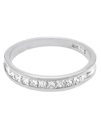 Princess Diamond Band in Gold